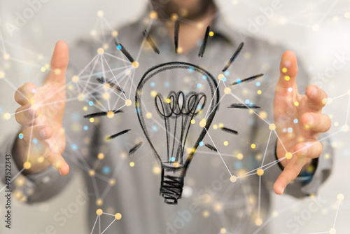 Neural network 3D illustrat...