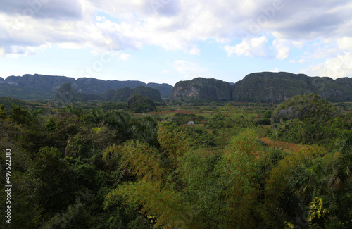 The characteristic Mogotes in Vinales, Cuba