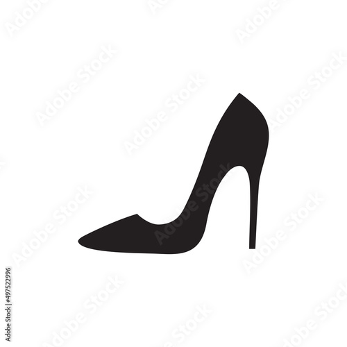 Slika na platnu High heels icon isolated on a white background