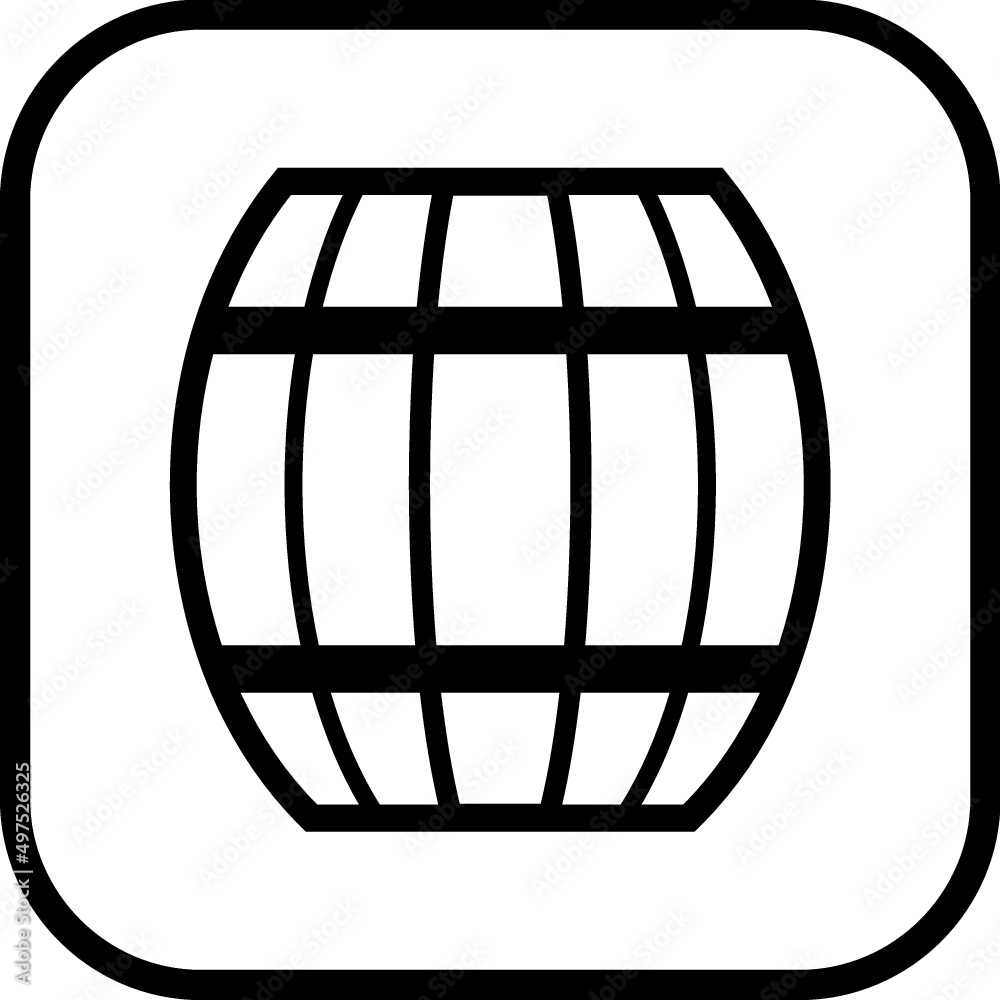 Wooden wine barrel. Wood cask simple vector illustration isolated Wooden wine barrel. Wood cask simple vector illustration isolated