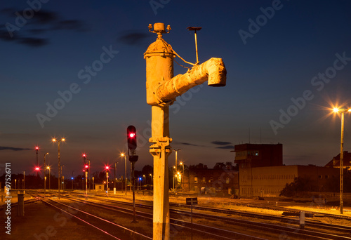 Railway station in Zagan. Poland