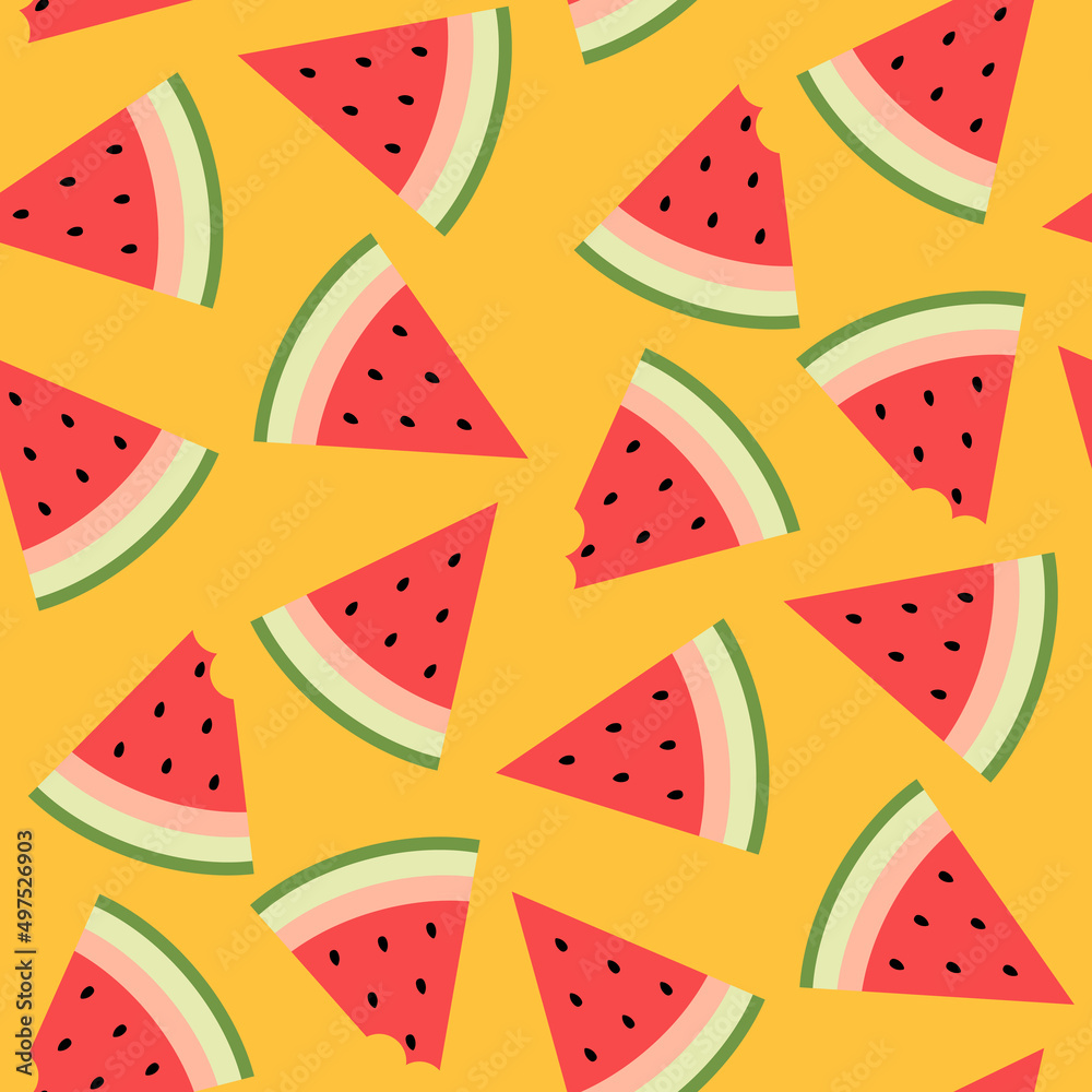 seamless watermelon pattern and background vector illustration seamless watermelon pattern and background vector illustration