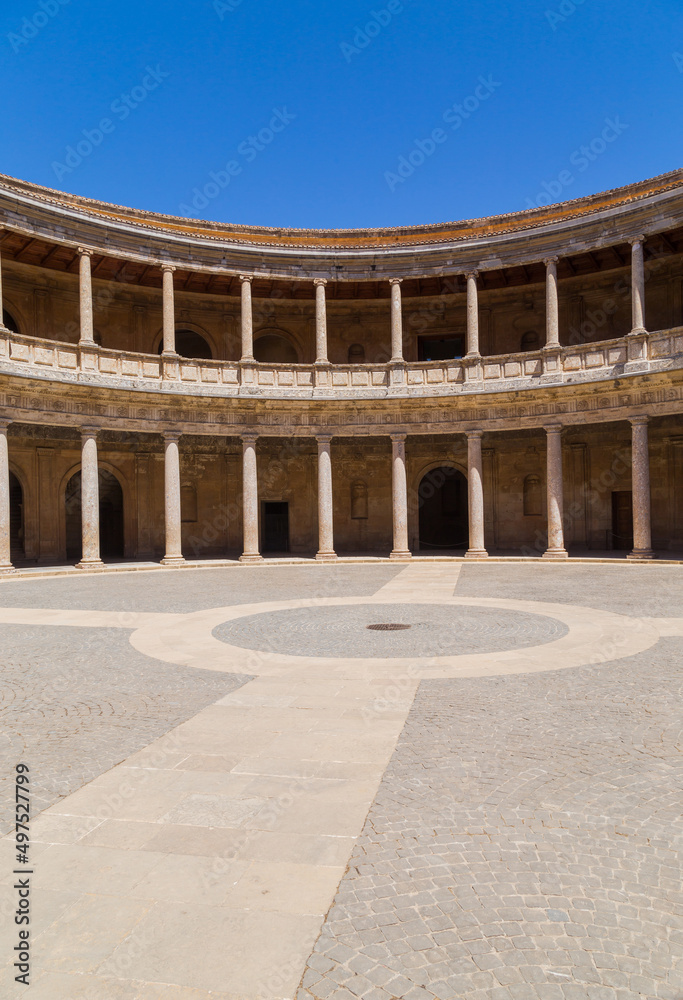 Courtyard at the Palace of Charles V Courtyard at the Palace of Charles V