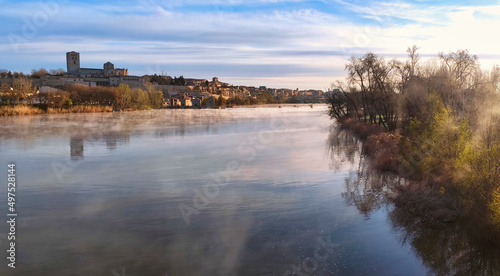 Zamora city and Douro river. Zamora, Spain