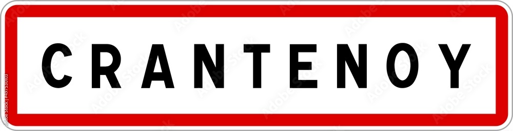 Panneau entrée ville agglomération Crantenoy / Town entrance sign Crantenoy Panneau entrée ville agglomération Crantenoy / Town entrance sign Crantenoy
