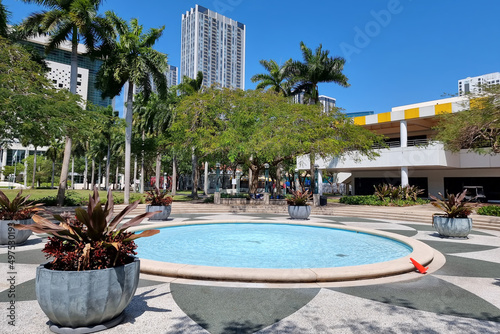 Miami Government center square street view photo