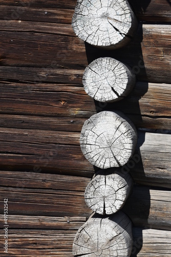 log cabin wall