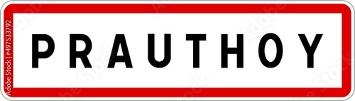 Free Download Panneau entrée ville agglomération Prauthoy / Town entrance sign Prauthoy - GFXLoad