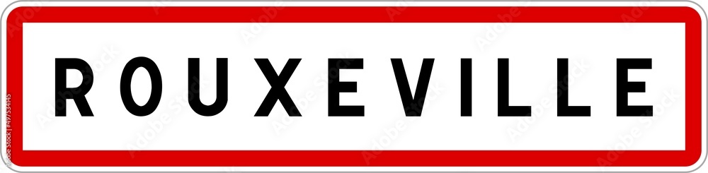 Panneau entrée ville agglomération Rouxeville / Town entrance sign Rouxeville Panneau entrée ville agglomération Rouxeville / Town entrance sign Rouxeville