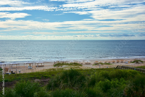 Sunny day on Amelia Island  Nassau County  Florida