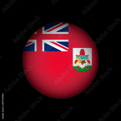 Country Bermuda. Bermuda flag. Vector illustration.