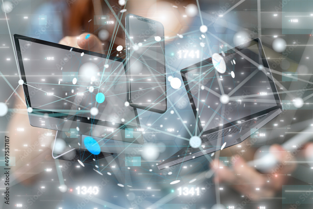 Business intelligence analyst dashboard on virtual Business intelligence analyst dashboard on virtual
