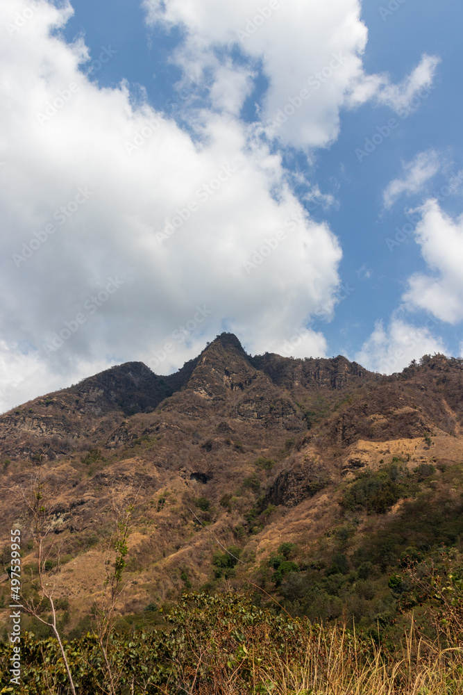 Mountain rostro maya in san juan la laguna, lake atitlan Mountain rostro maya in san juan la laguna, lake atitlan
