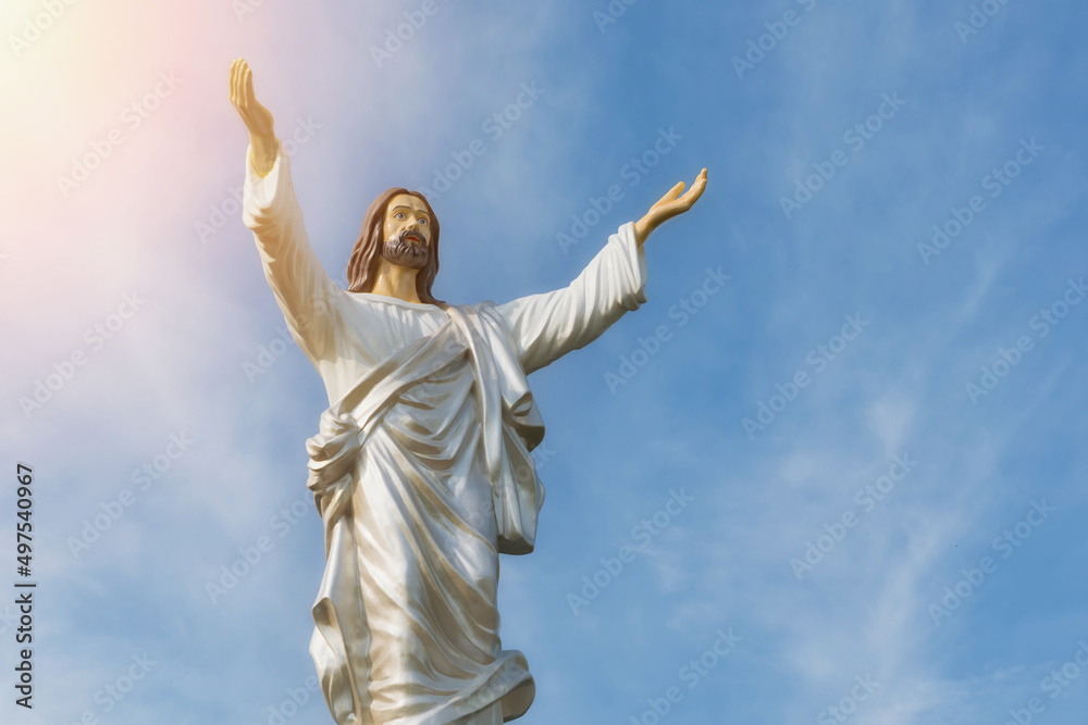 Statue of Jesus Christ with arms raised (religion, Christianity) Statue of Jesus Christ with arms raised (religion, Christianity)