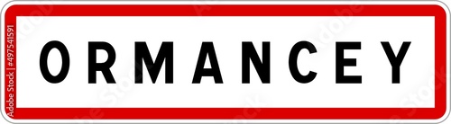 Free Download Panneau entrée ville agglomération Ormancey / Town entrance sign Ormancey - GFXLoad