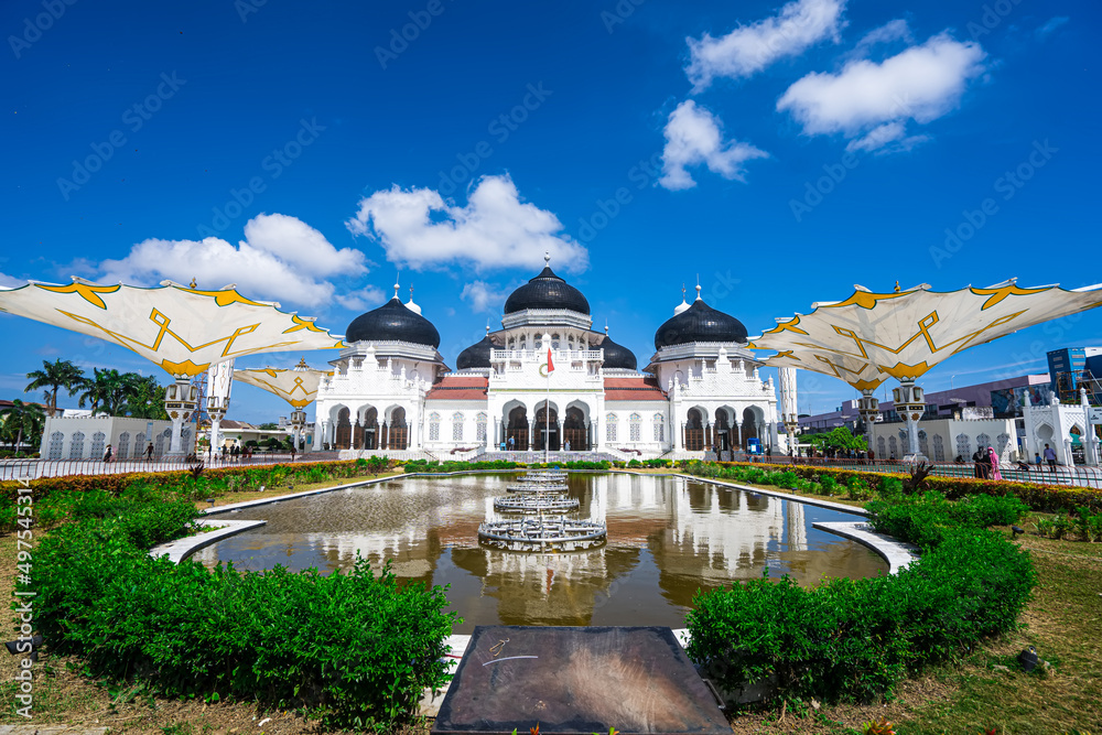 View of the great mosque, Aceh