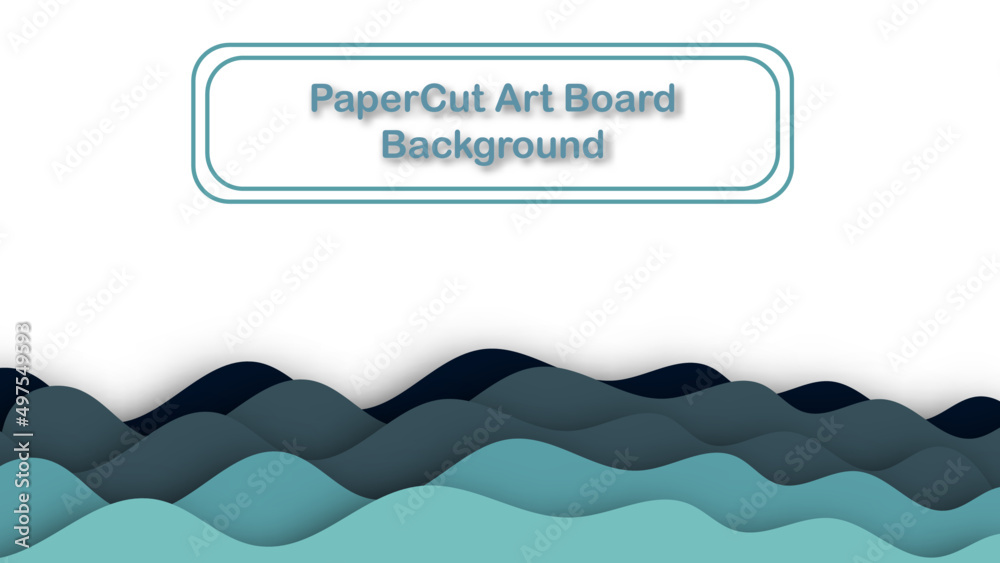 multi wave flat layer overlap with pop-up message like the ark board