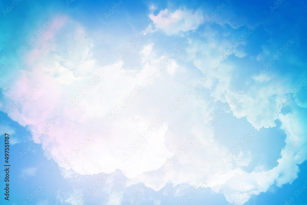 Fantasy sky abstract background. epic sky panorama fantasy background scenery. sun and cloud background with a pastel color. Sky or heaven background. Sunset or sunrise nature landscape. Wallpaper.