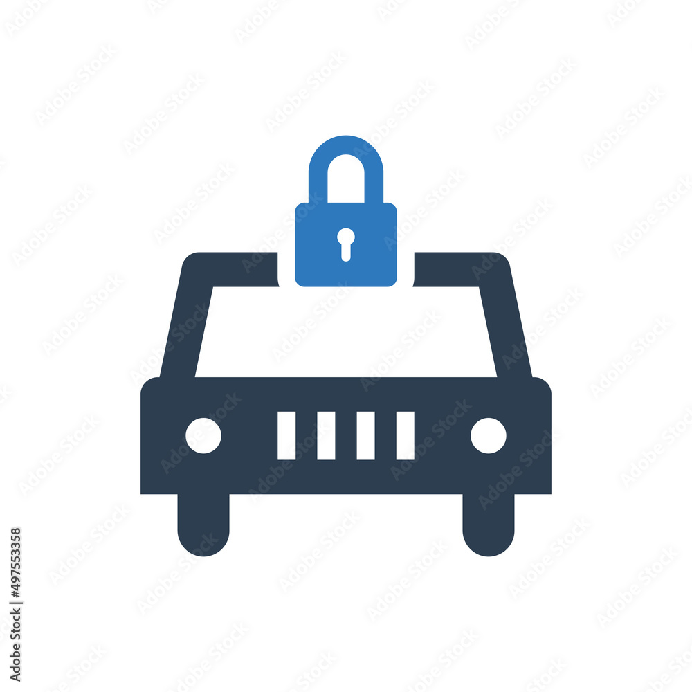 Car Security lock Icon Car Security lock Icon