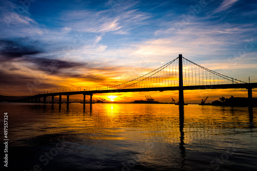 Sunrise at Bay Bridge, San Fransisco, California