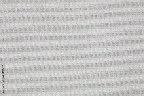 Closeup of empty white canvas