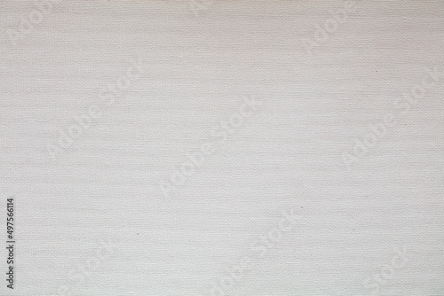 Closeup of empty white canvas