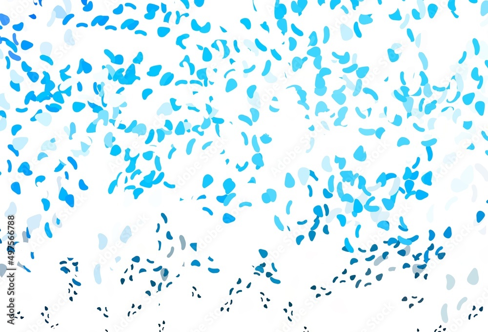 Light blue vector pattern with chaotic shapes. Light blue vector pattern with chaotic shapes.