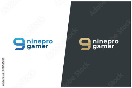 Number 9 - Nine Vector Logo Concept Design
