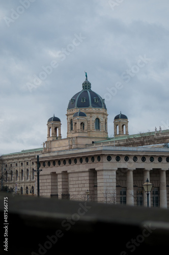 architectural monuments of Vienna in cloudy weather. European culture, historical monuments of architecture. history, architecture of austria © vira