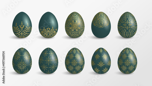 Set of vector decorated tra...