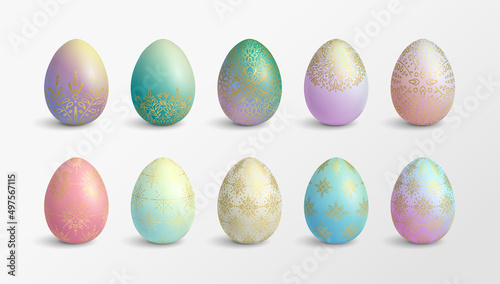 Set of modern pastel gradie...