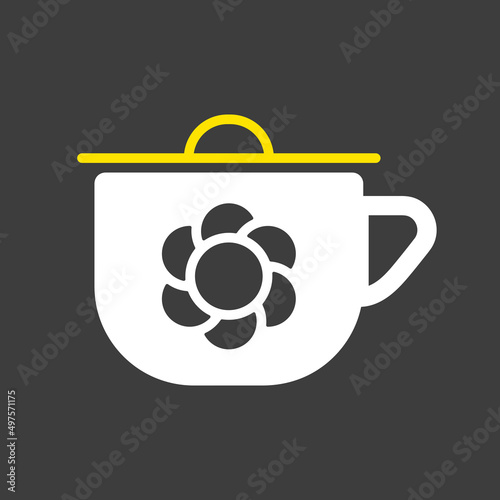 Baby potty vector isolated glyph icon