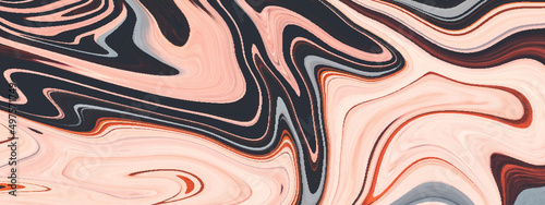 Abstract modern colorful marble ink colorful texture background pattern with wave shapes. Acrylic texture with marble pattern for making book cover, template, graphics design and web design.