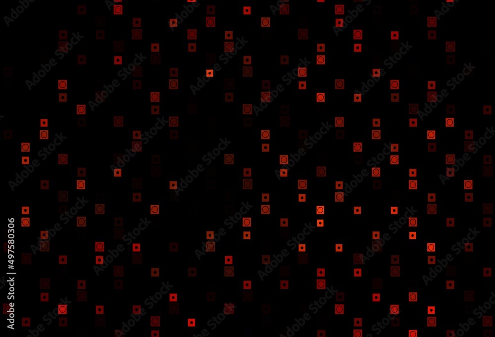 Dark Orange vector cover in polygonal, circular style. Dark Orange vector cover in polygonal, circular style.