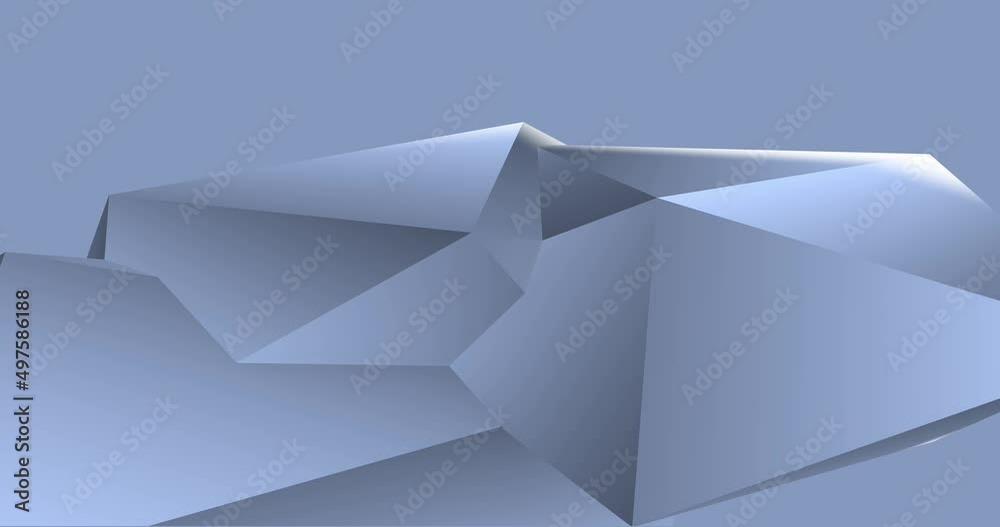 Abstract polygonal geometric background in loop. Minimal loopable backdrop