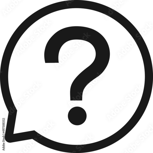 Fototapeta Naklejka Na Ścianę i Meble -  Question mark set of vector isolated icons. Help sign speech bubble. Chat question icon. Question concept.