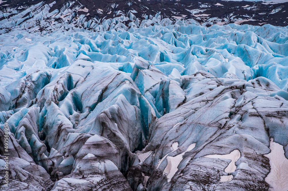Vatnajokull glacier in Svinafell