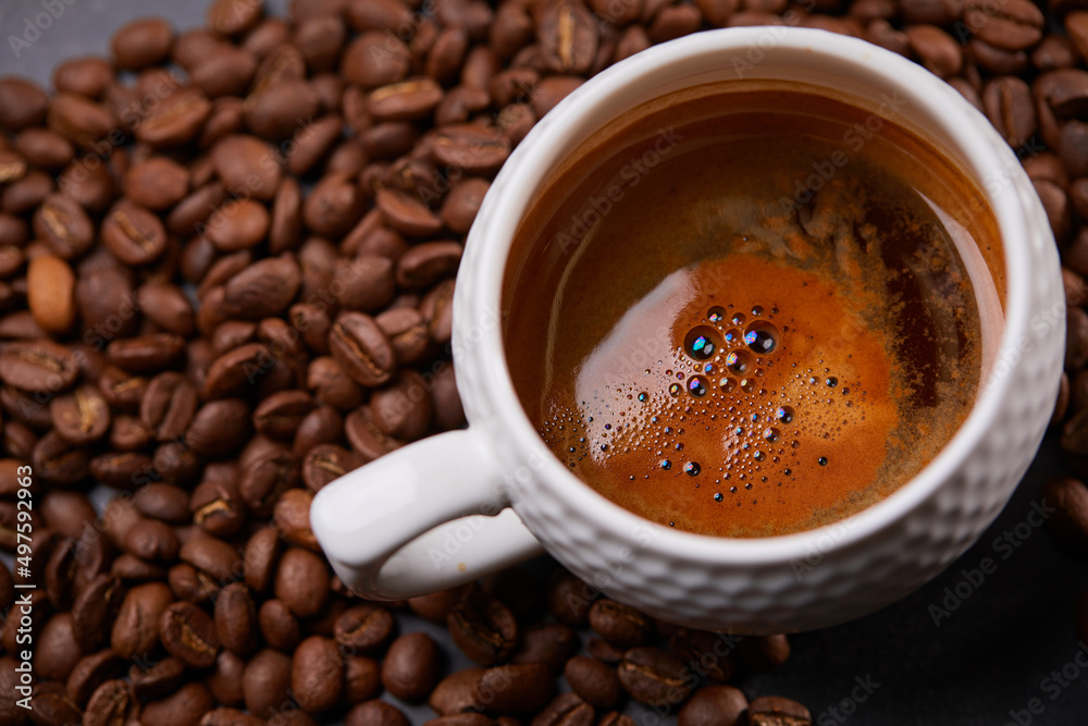 Obraz premium cup with italian coffee, breakfast