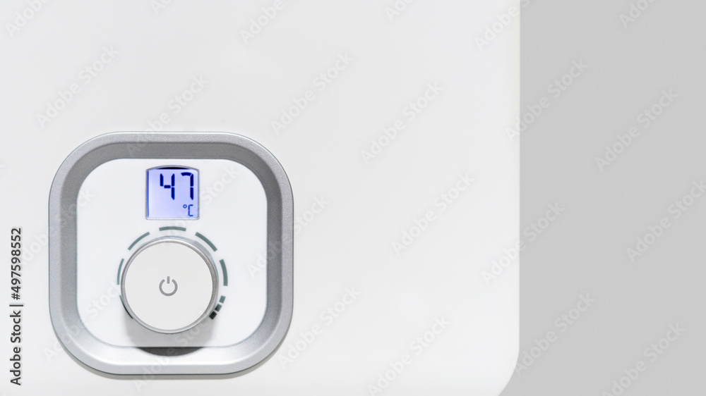 Modern boiler with electronic display and automatic temperature regulator