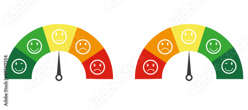 Customer emotion icon. Vector illustration on a white background. eps10