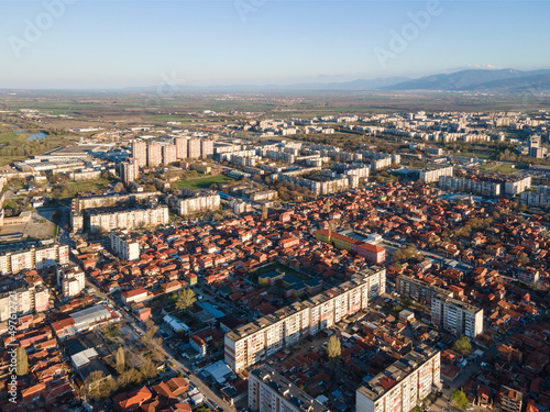 Aerial view of Stolipinovo neighborhood in Plovdiv, Bulgaria © Stoyan Haytov
