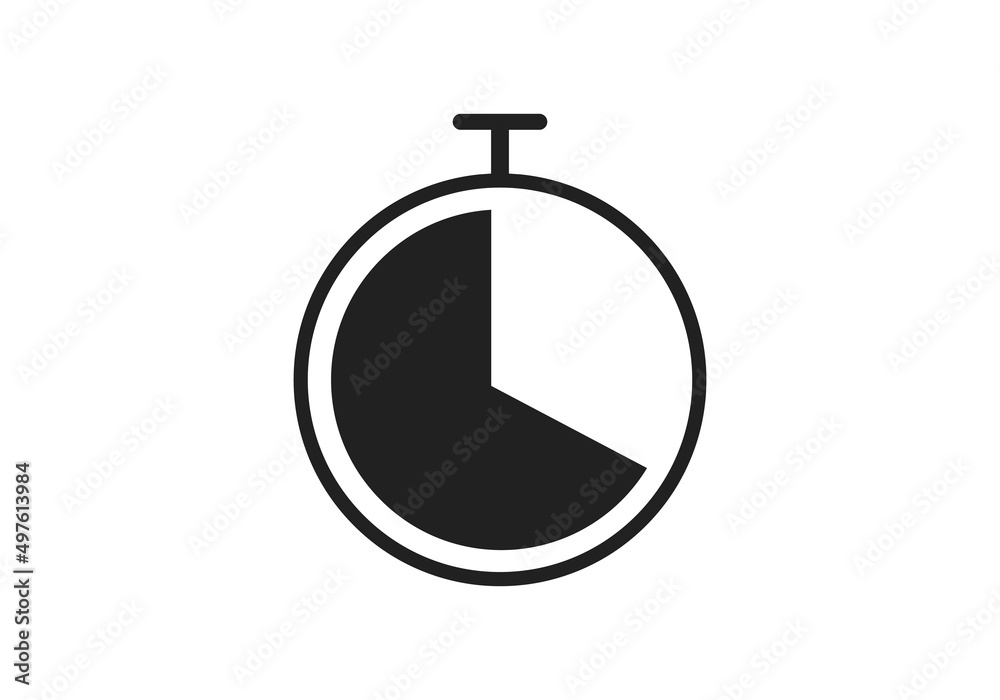 Clock vector icon. Stopwatch icon, logo. Chronometer, timer sign. Stopwatch icon isolated on white background. Vector illustration. Time icon. Timer. Clock vector icon. Stopwatch icon, logo. Chronometer, timer sign. Stopwatch icon isolated on white background. Vector illustration. Time icon. Timer.