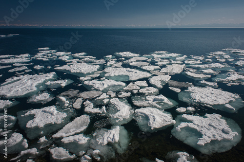 Spring on Circum-Baikal Road to the south of Lake Baikal