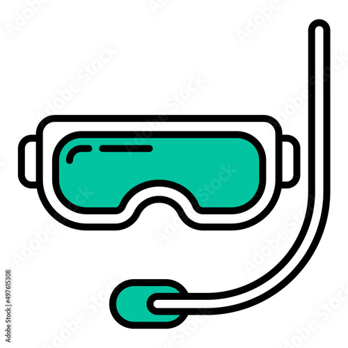 snorkeling glass