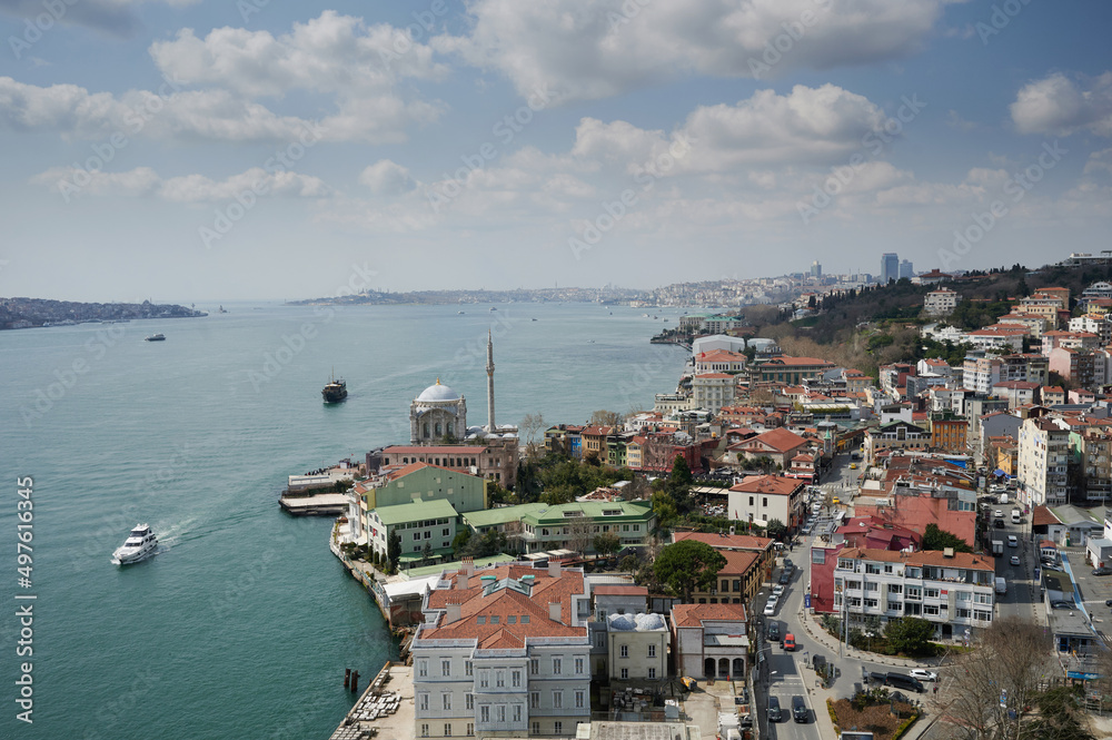 Panorama of Bosphorus in Istanbul