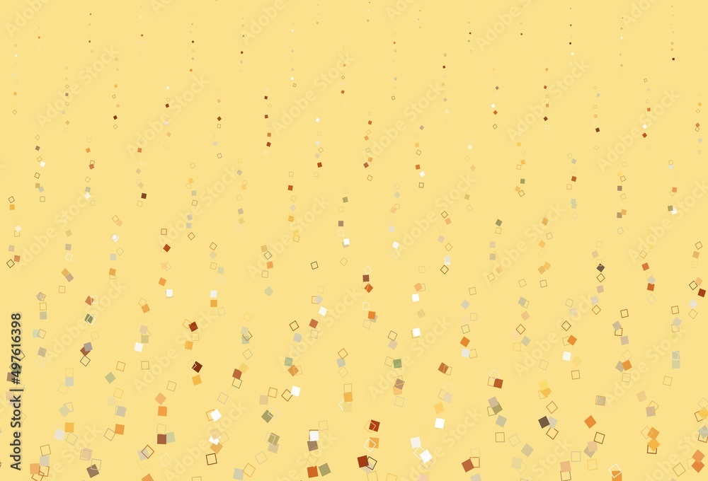 Light Yellow, Orange vector pattern with crystals, rectangles. Light Yellow, Orange vector pattern with crystals, rectangles.