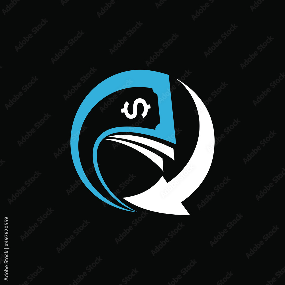 a combination of money and arrow logos, arrows which mean a process of credit itself a combination of money and arrow logos, arrows which mean a process of credit itself