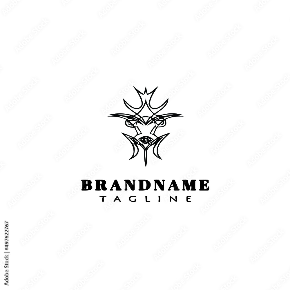 pinstripe logo cartoon icon design template black isolated vector illustration pinstripe logo cartoon icon design template black isolated vector illustration