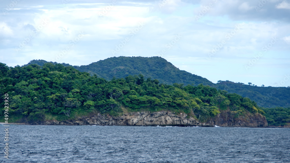 Tropical coastline around Tamarindo, Guanacaste, Costa Rica
