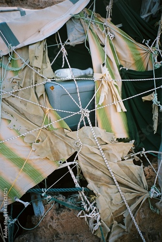 Improvised tent